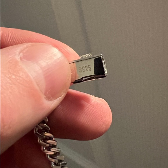 20” 925S & VVS MOISSANITE 6.5MM PRONG mini CUBAN LINK CHAIN - Picture 6 of 6